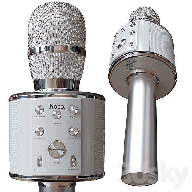 Hoco BK3 Bluetooth Karaoke Microphone 3DS Max Model - thumbnail 2