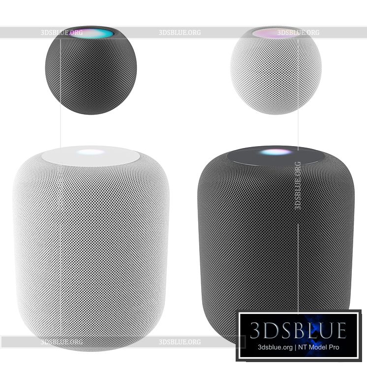 HomePod and HomePod mini 3DS Max - thumbnail 3