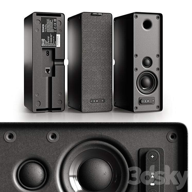 Ikea symfonisk bookshelf speaker 3DS Max - thumbnail 1