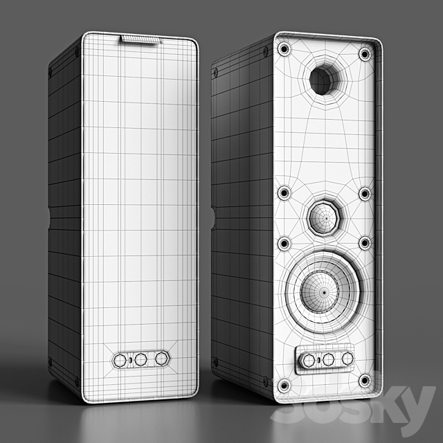 Ikea symfonisk bookshelf speaker 3DSMax File - thumbnail 4