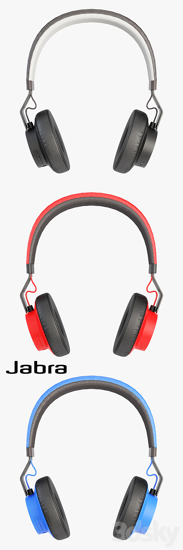 Jabra move wireless headphones 3DS Max Model - thumbnail 2