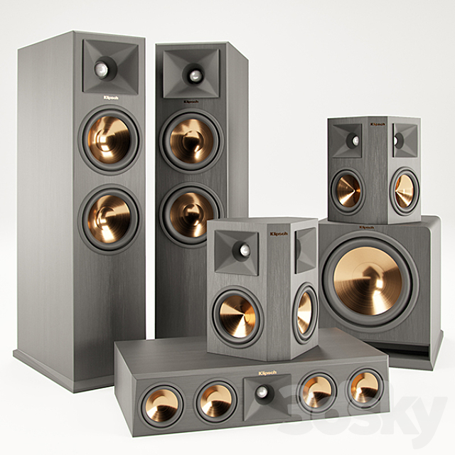 Klipsch RP-260- Ebony 3ds Max - thumbnail 1