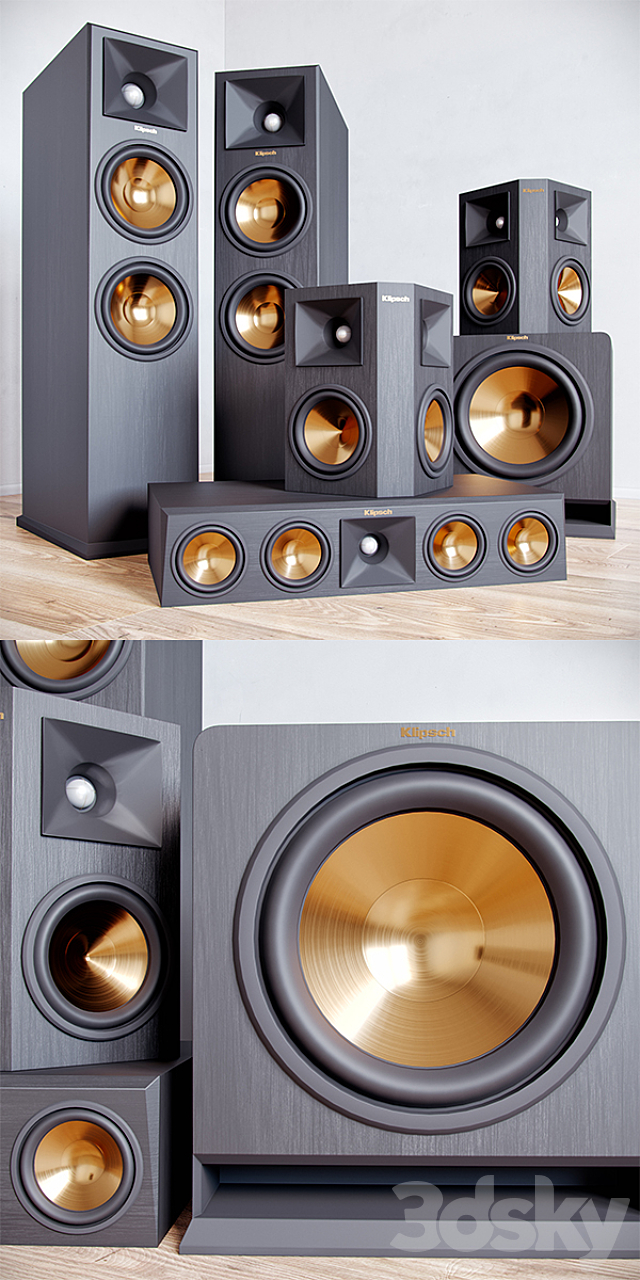 Klipsch RP-260- Ebony 3ds Max - thumbnail 2