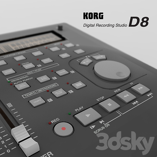 Korg D8 3DSMax File - thumbnail 2