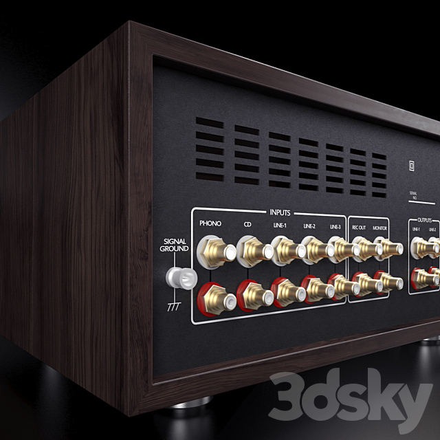 Luxman CL-38U 3DS Max Model - thumbnail 3