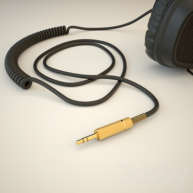 Marshall Major Headphones 3DS Max Model - thumbnail 3