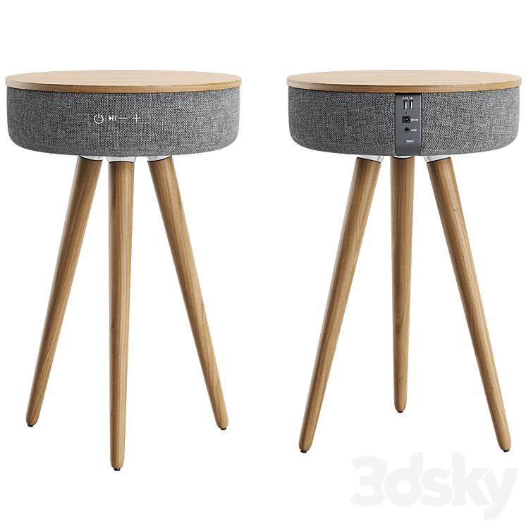 Mersenne speaker table 3DS Max - thumbnail 2