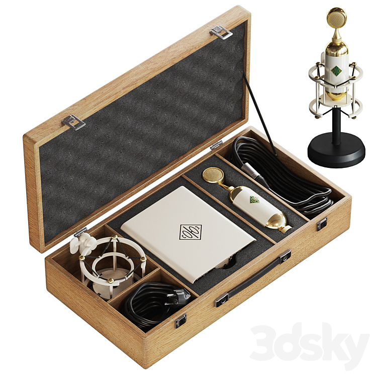 Microphone Soyuz Kit 3DS Max Model - thumbnail 3