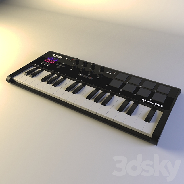 midi keyboard m-audio axiom air 32 3ds Max - thumbnail 1