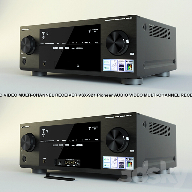 Pioneer AV receiver VSX921K 3ds Max - thumbnail 1