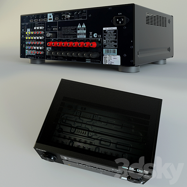 Pioneer AV receiver VSX921K 3ds Max - thumbnail 3