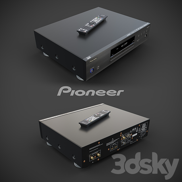 Pioneer blu-ray disc player BDP-LX58-K 3ds Max - thumbnail 2