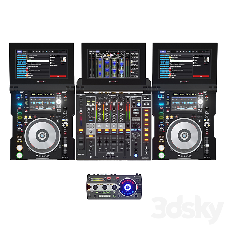 Pioneer DJ Collection 3DS Max - thumbnail 1