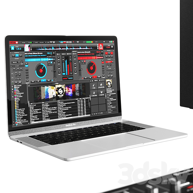 Pioneer DJ Music Set 3DS Max Model - thumbnail 4