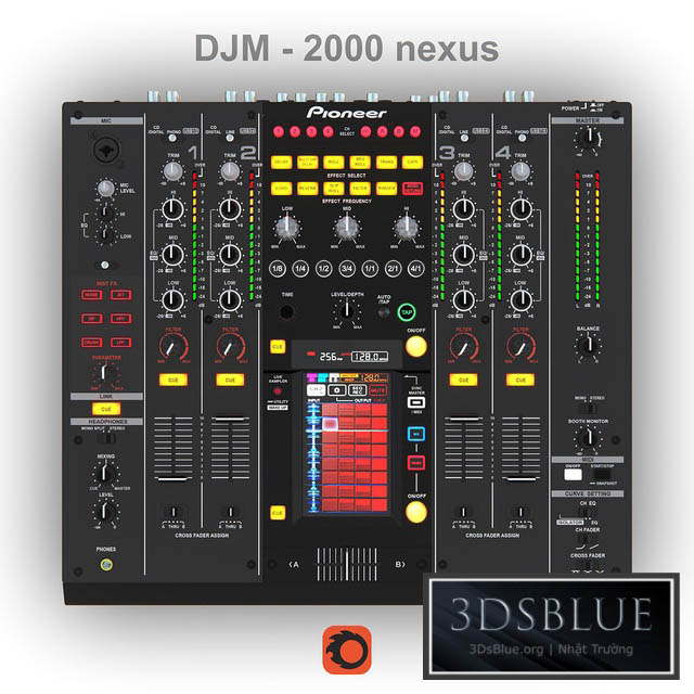 Pioneer DJM 2000 Nexus 3DS Max - thumbnail 3