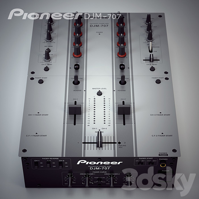 Pioneer DJM-707 3DSMax File - thumbnail 1