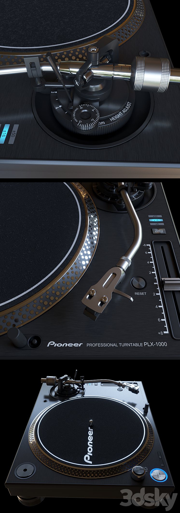 Pioneer PLX-1000 3DS Max - thumbnail 2