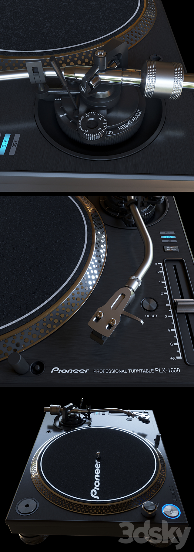 Pioneer PLX-1000 3DSMax File - thumbnail 2