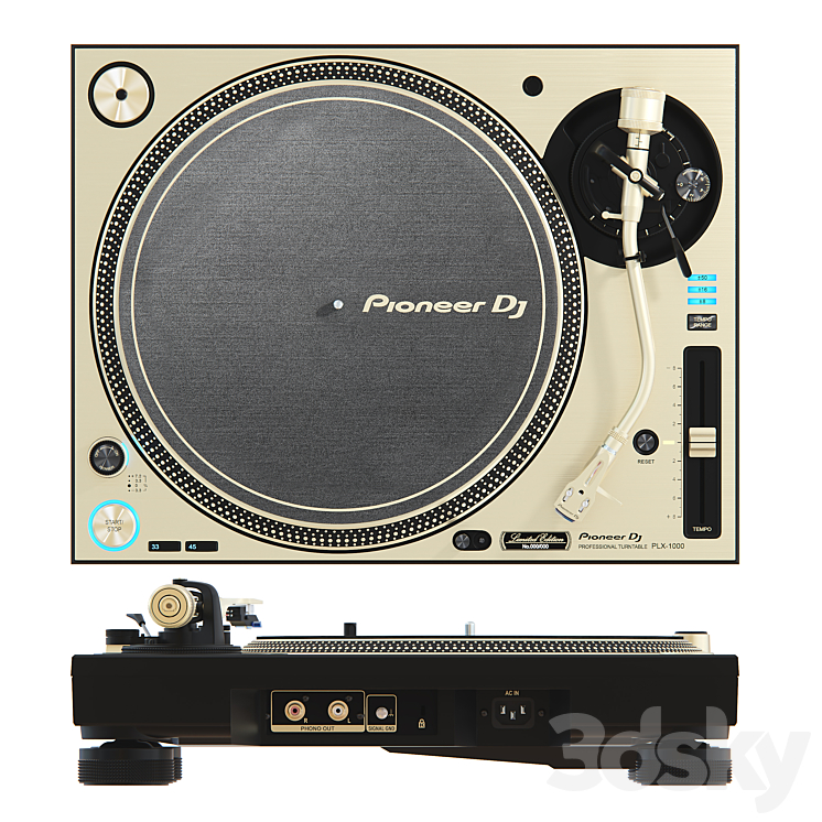 Pioneer PLX-1000-N 3DS Max - thumbnail 1