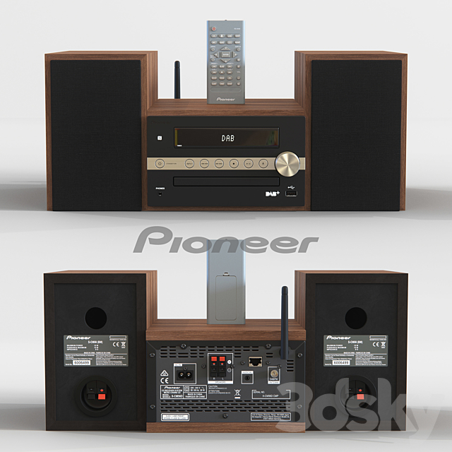 Pioneer X-CM66D Microsystem 3DSMax File - thumbnail 1