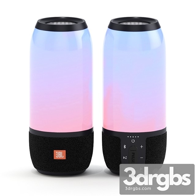 Portable Speakers JBL Pulse 3 Black 3dsmax Download - thumbnail 1