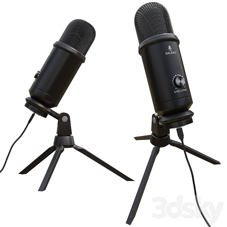 Professional USB Microphone PBR 3DS Max - thumbnail 2