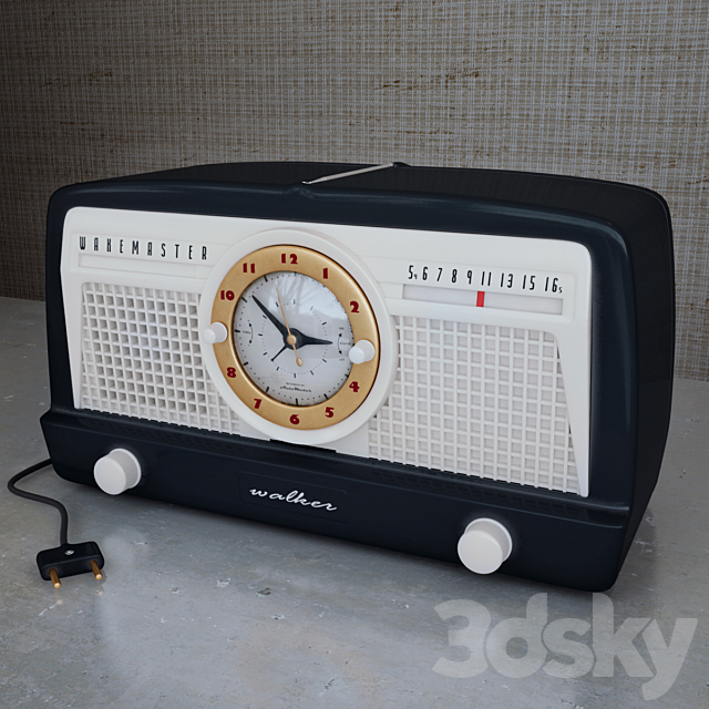 Radio Alarm Clock 3ds Max - thumbnail 1