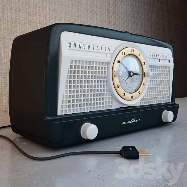 Radio Alarm Clock 3ds Max - thumbnail 2