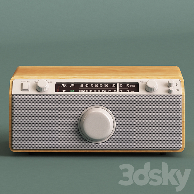 Radio Sangean WR-12 3DSMax File - thumbnail 1