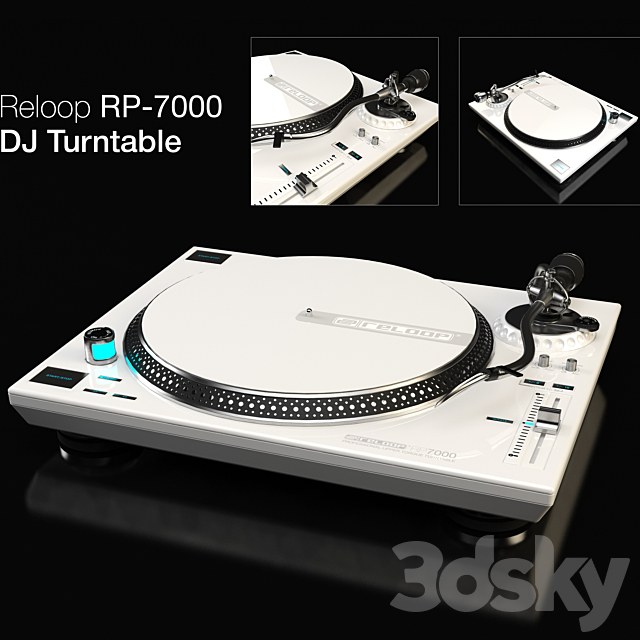 Reloop RP-7000 DJ Turntable 3DSMax File - thumbnail 1