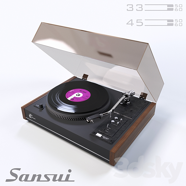 Sansui SR-717 3DSMax File - thumbnail 1