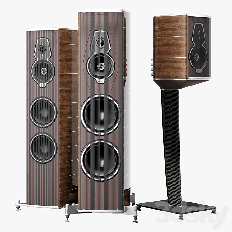 Sonus faber amati-guarneri-serafino 3DS Max Model - thumbnail 2