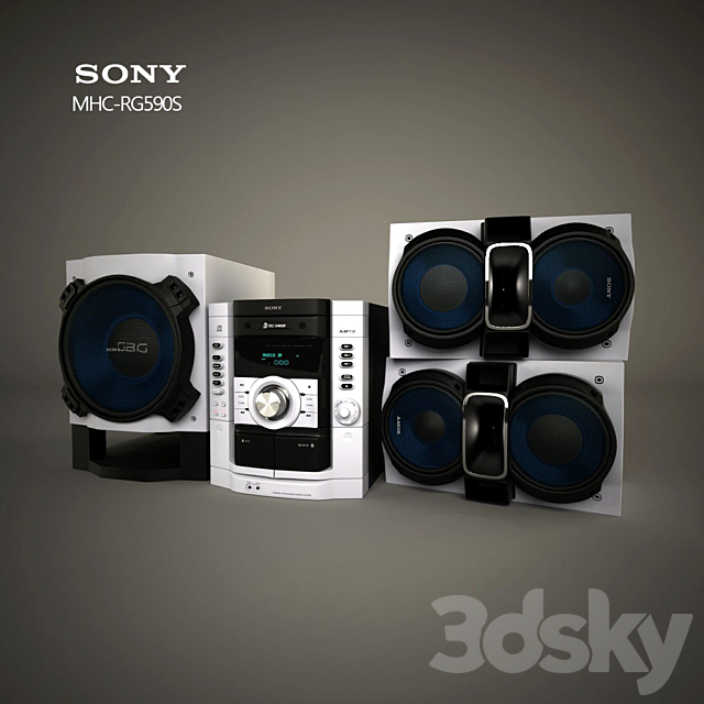 Sony MHC-RG590S 3DSMax File - thumbnail 1