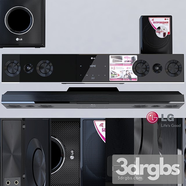 Soundbar LG BB5520A 3dsmax Download - thumbnail 1