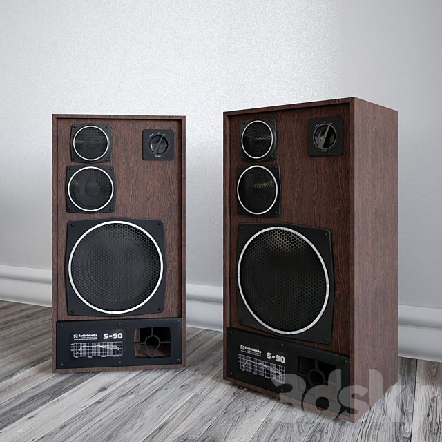 Speaker System “S-90” 3ds Max - thumbnail 1