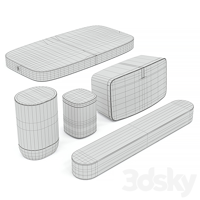 speaker system Sonos (gen 2) speakers 3DSMax File - thumbnail 5