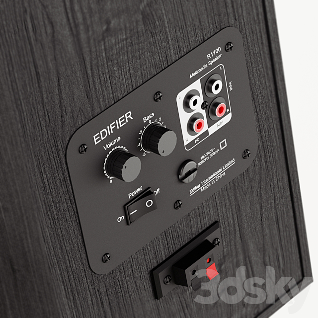 Speakers Edifier R1100 Black 3DSMax File - thumbnail 5