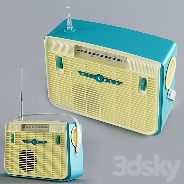 Spidola VEF1 Radio 3ds Max - thumbnail 1