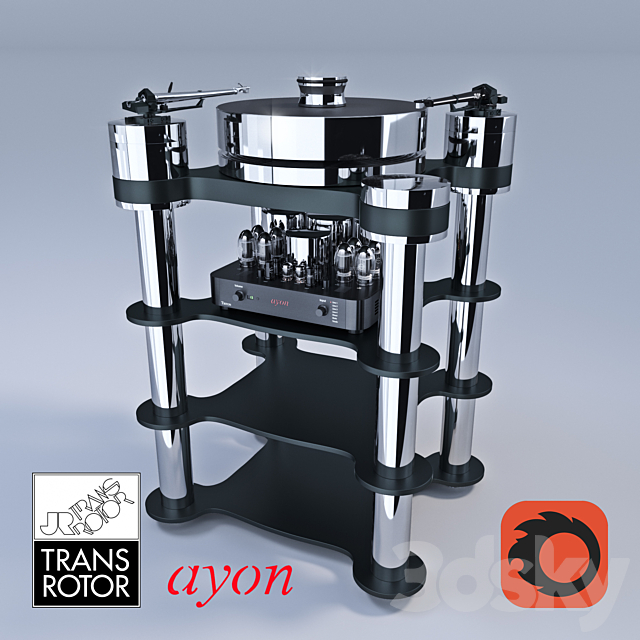 TRANSROTOR RONDINO NERO FMD & AYON AUDIO TRITON 3ds Max - thumbnail 1