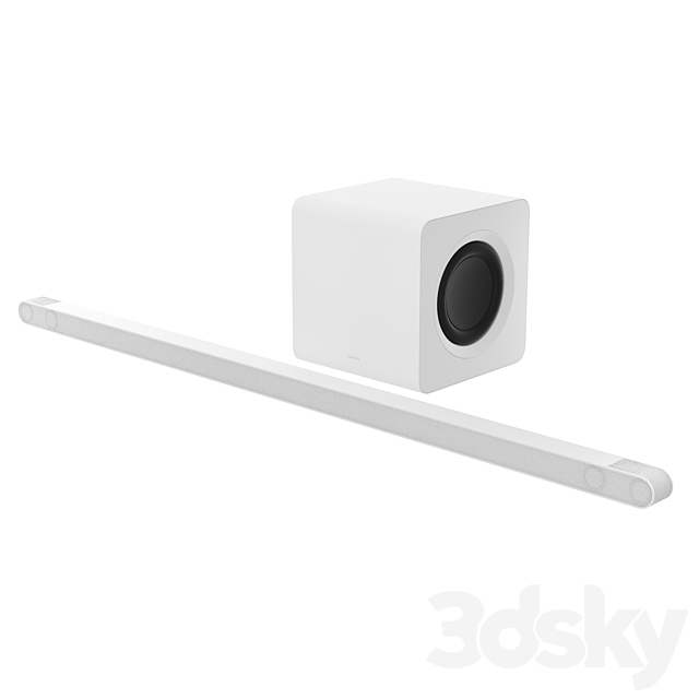 Ultra-slim soundbar Samsung HW-S800B 3ds Max - thumbnail 2