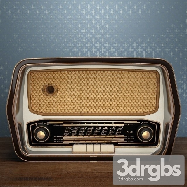 Vintage Radio 3dsmax Download - thumbnail 1