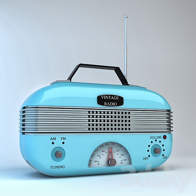 Vintage Radio 3DSMax File - thumbnail 1