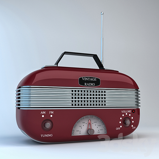 Vintage Radio 3DSMax File - thumbnail 2