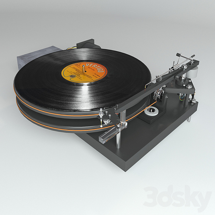 Vinyl player 47 Laboratory 4724 Koma 3DS Max - thumbnail 1