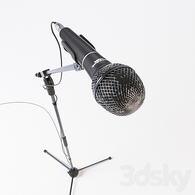 Vocal Microphone Audio-technica PRO61 3DS Max Model - thumbnail 2