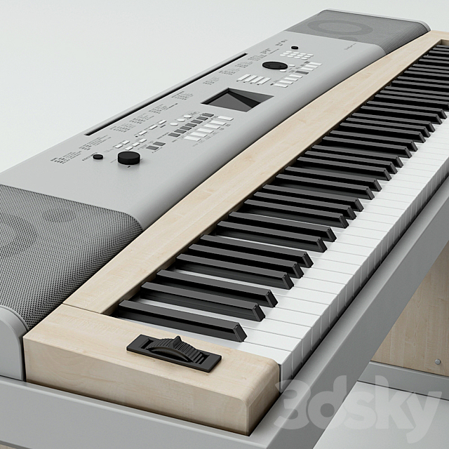 YAMAHA synthesizer. 3DS Max Model - thumbnail 2