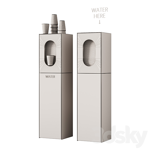 438 Purifier The Apas Monolith Water Cooler by Vova Alekseev 3DS Max Model - thumbnail 7