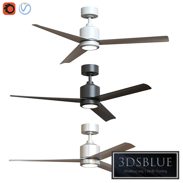 “54 “”Lotus 3 Ceiling fan” 3DS Max - thumbnail 3