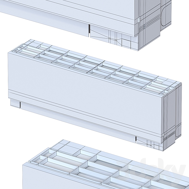 Air conditioner Mitsubishi 3DS Max Model - thumbnail 4