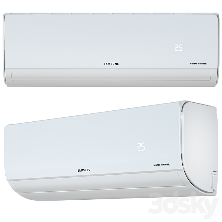 Air conditioner Samsung AR09TXHQASINUA 3DS Max - thumbnail 1